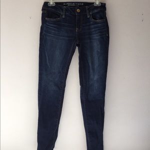 American Eagle Blue skinny jeans